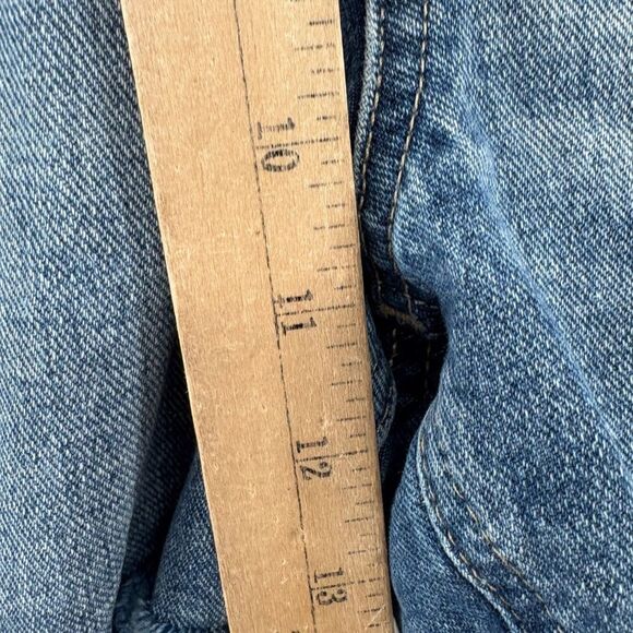 Madewell Perfect Vintage Jean Shorts Embroidered Daisy Size 27 Boho Chic 70s - Picture 9 of 16